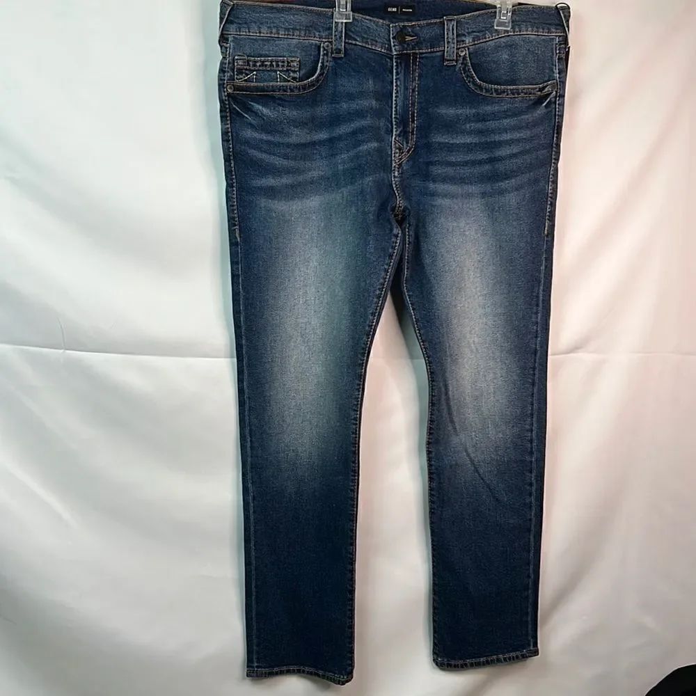 True Religion Genius Relaxed Slim Vintage Denim Jeans Big T No Flap. Brand New!